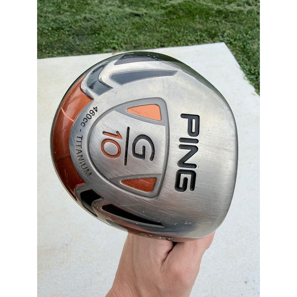Ping G10 Driver RH Mens 10.5 Degree Orange Titanium 460cc TFC 129 Regular Flex